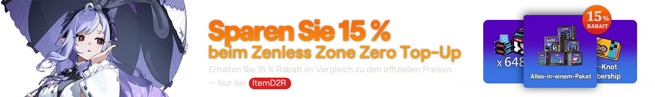 SPARE 15 % beim ZZZ-Aufladen